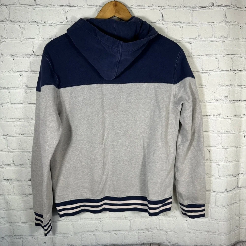 Polo Ralph Lauren Kids Navy Gray Colorblock Big Pony Zip Hoodie Size‎ XL 18-20